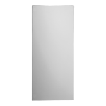 Oglinda din otel inox (900 x 400 mm) pentru lipire